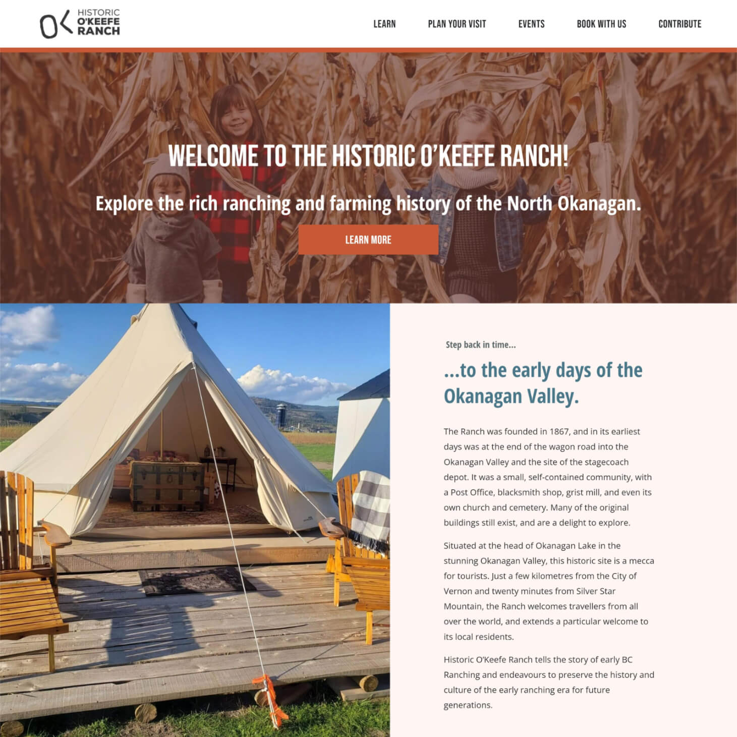 Historic O’Keefe Ranch website redesign